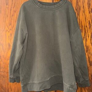 Olive Green Oversized Sweatshirt